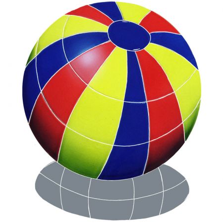 Beach Ball with Shadow Multi Color