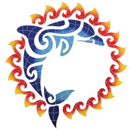 Dolphin Sun Medallion