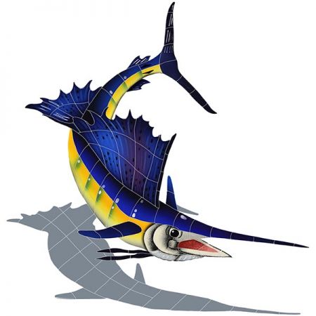 Sailfish Right with Shadow