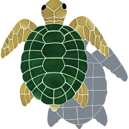 Classic Turtle Shadow Topview Natural