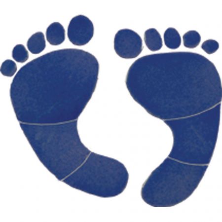 Footprints Blue